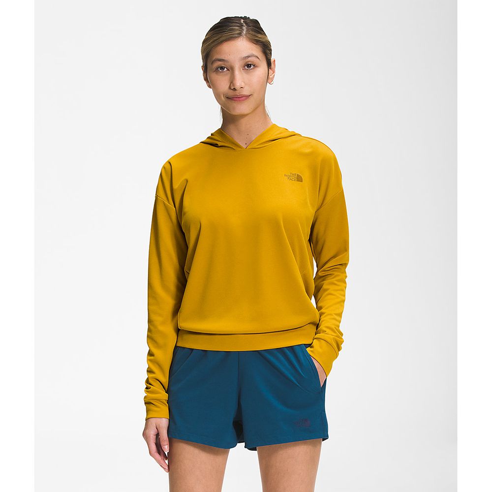 The North Face Hoodie Womens Australia - The North Face Wander Sun Yellow (AVR-842693)